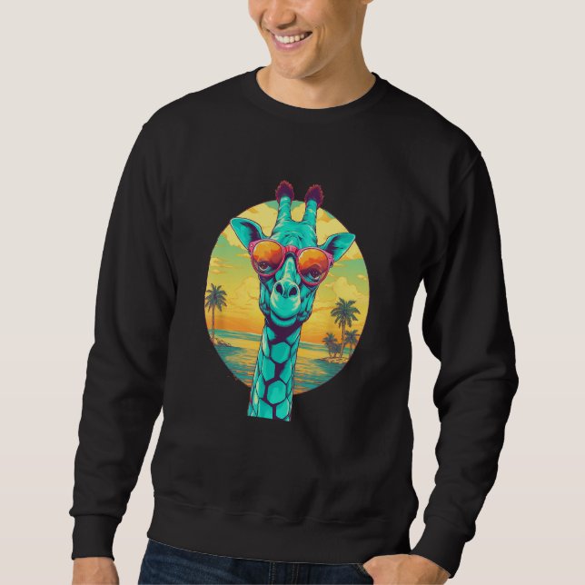 Cute Giraffe Men Women Kids 10 Sweatshirt (Vorderseite)