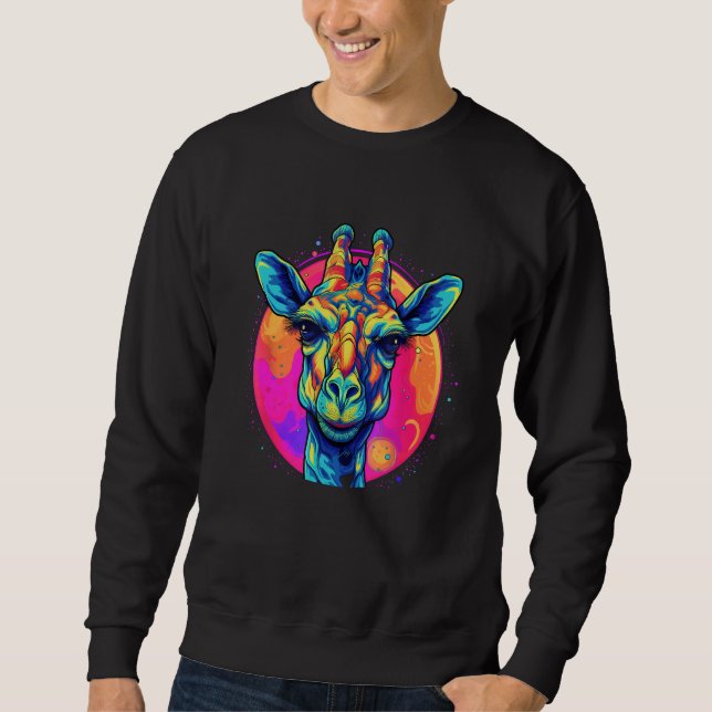 Cute Giraffe Men Women Kids 18 Sweatshirt (Vorderseite)