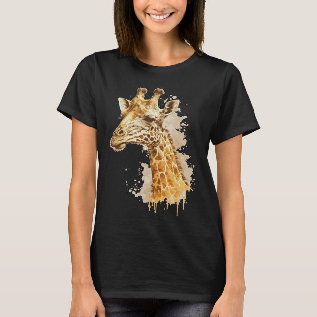 Cute Giraffe Men Women Kids  1 T-Shirt (Vorderseite)