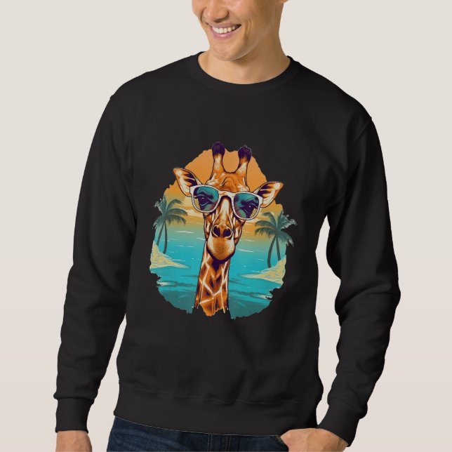 Cute Giraffe Men Women Kids 20 Sweatshirt (Vorderseite)