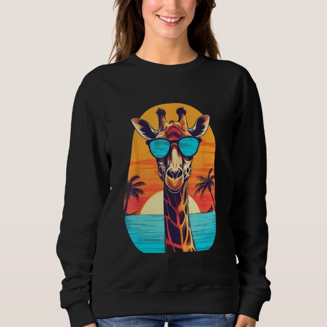 Cute Giraffe Men Women Kids 25 Sweatshirt (Vorderseite)