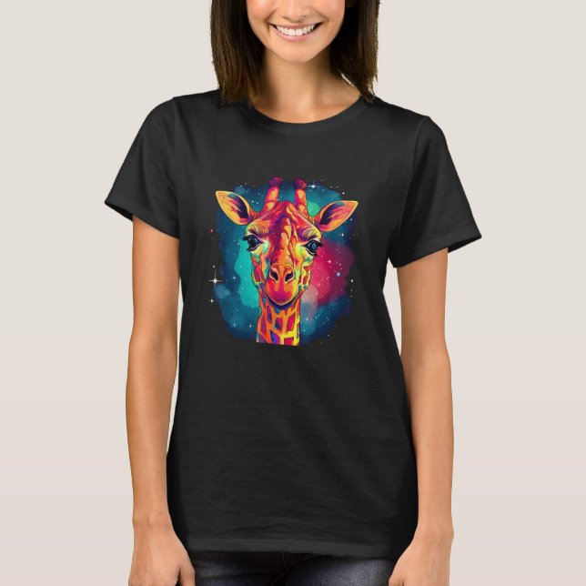 Cute Giraffe Men Women Kids T-Shirt (Vorderseite)