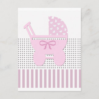 Cute Girl Carriage Postkarte