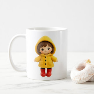 Cute girl cartoon kaffeetasse