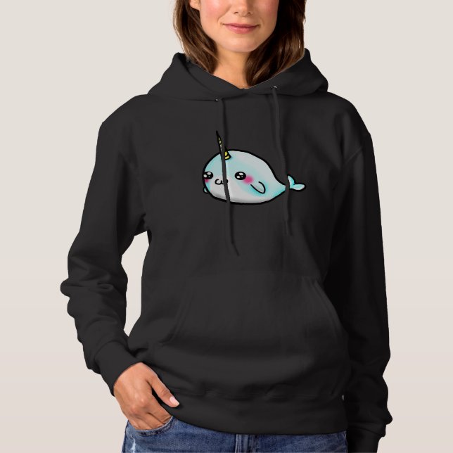 Cute Girls   Narwhal Hoodie (Vorderseite)