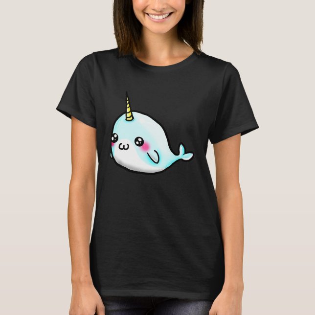 Cute Girls   Narwhal T-Shirt (Vorderseite)