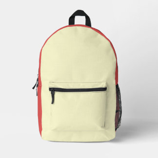 Cute Girl's red and creame  Bedruckter Rucksack