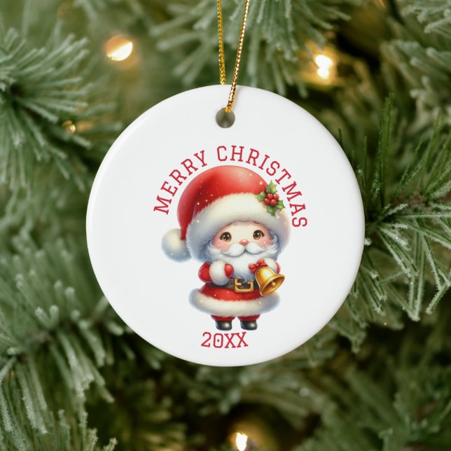 Cute Gnome Christmas Keramik Ornament (Baum)