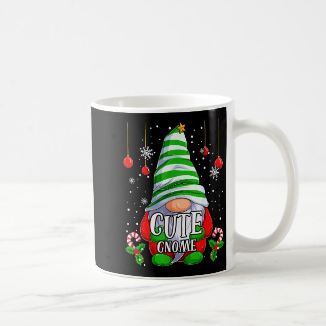 Cute Gnome Christmas Pajamas Matching Family Group Kaffeetasse (Rechts)