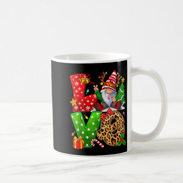 Cute Gnome Family Christmas For Women Men - Love G Kaffeetasse (Rechts)