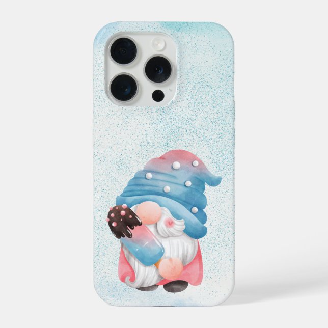 Cute Gnome Ice Cream Phone Case iPhone Hülle (Rückseite)