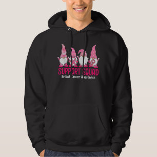 Cute Gnome Unterstützerteam Brustkrebsbewusstsein Hoodie