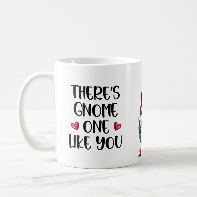 Cute Gnome Valentine Mug Kaffeetasse (Links)
