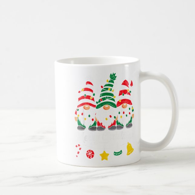 Cute Gnomes Merry Christmas Light Family Gnome Xma Kaffeetasse (Rechts)