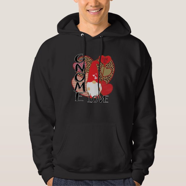Cute Gnomes Valentines   Couple Matching Valentine Hoodie (Vorderseite)