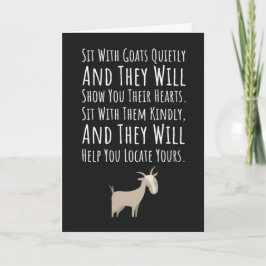 Cute Goat Cards Farm Animal Pet Owner Farmer Karte