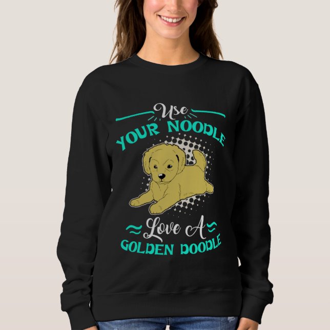 Cute Goldendoodle  Womens Love A Golden Doodle Sweatshirt (Vorderseite)