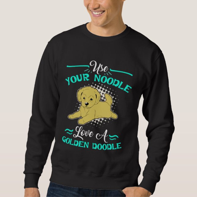 Cute Goldendoodle  Womens Love A Golden Doodle Sweatshirt (Vorderseite)