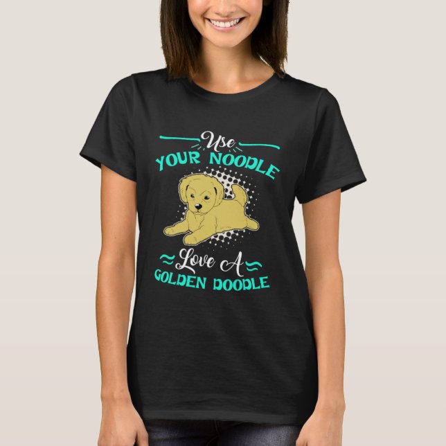 Cute Goldendoodle  Womens Love A Golden Doodle T-Shirt (Vorderseite)