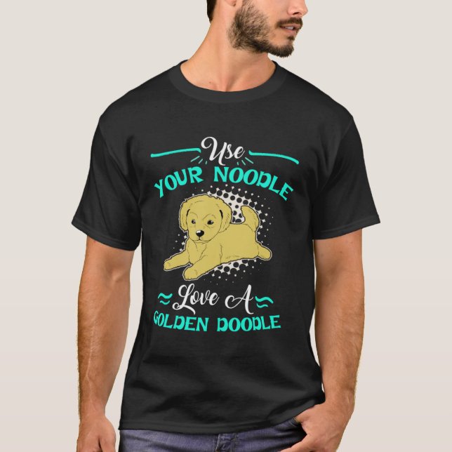 Cute Goldendoodle  Womens Love A Golden Doodle T-Shirt (Vorderseite)