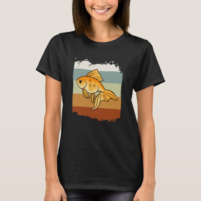 Cute Goldfish Aquarium Artsy Fish T-Shirt (Vorderseite)