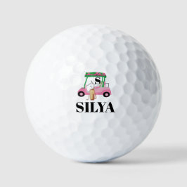 Cute Golf Cart – Minimal Summer Golf Balls Golfball