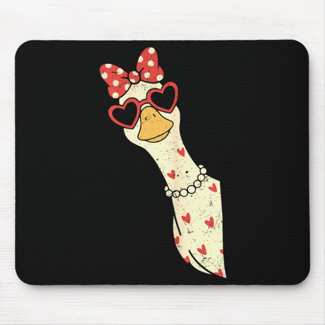 Cute Goose Xoxo Be Mine Happy Valentine's Day Wome Mousepad (Vorne)