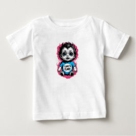 Cute Goth Baby "I Was in Care" T-shirt