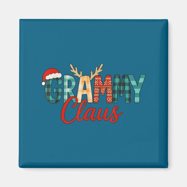 Cute Grammy Claus Christmas For Grandma Santa Hat  Magnet (Vorne)