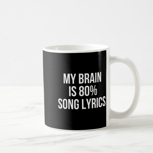 Cute Graphic Design Quote For Music Lover Cool  Kaffeetasse (Rechts)