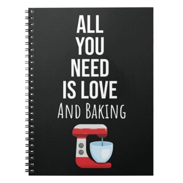 Cute Great Gifts For Bakers Baking Lover Bake Notizblock (Vorderseite)