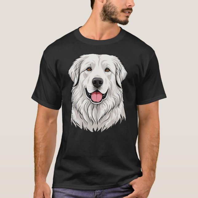 Cute Great Pyrenees Dog Breed T-Shirt (Vorderseite)