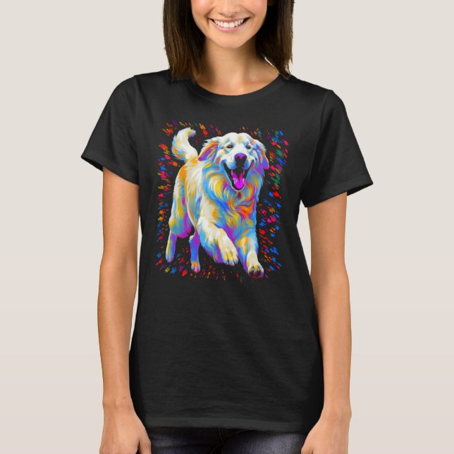 Cute Great Pyrenees Dog T-Shirt (Vorderseite)