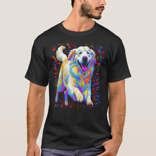 Cute Great Pyrenees Dog T-Shirt (Vorderseite)