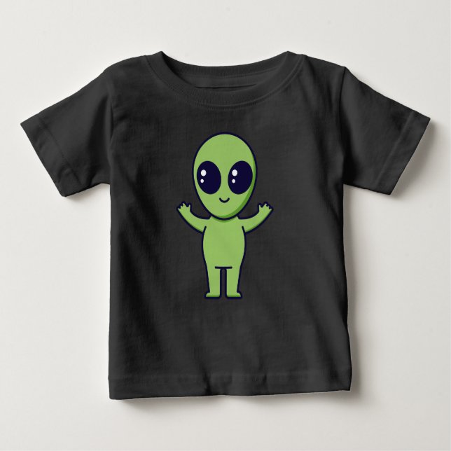 “Cute Green Alien Baby T-shirt (Vorderseite)