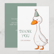 Cute Green Gender Neutral Silly Goose