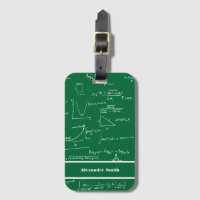 Cute Green Mathe-Gleichungen Muster Reise