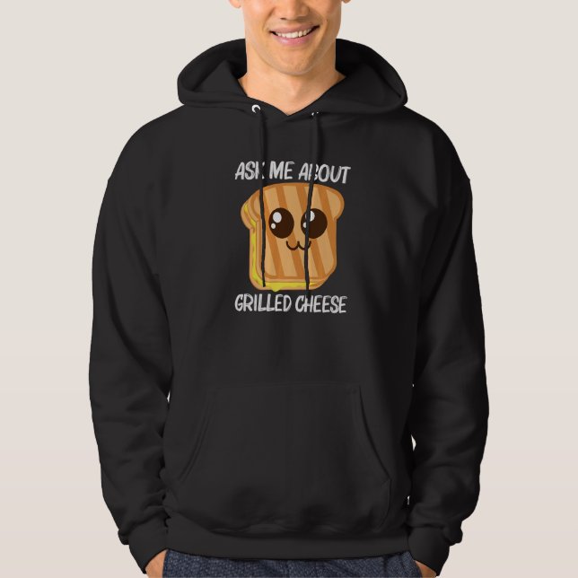 Cute Grilled Cheese For Men Women Toast Bread Hoodie (Vorderseite)