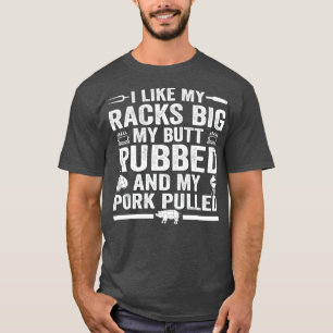 Cute Grilling für Männer Frauen Schweinefleisch Ru T-Shirt
