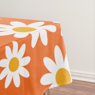 Cute Groovy Daisy Tablecloth Tischdecke