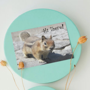 Cute Ground Squirrel Nature Photo Birthday Karte