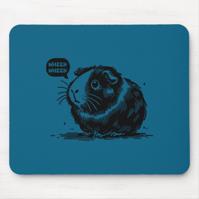 Cute Guinea G Wheek Wheek Sounds Guinea G Lover Fu Mousepad (Vorne)