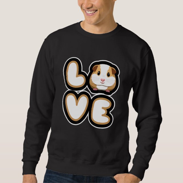 Cute Guinea Pig Design For Men Women Kids Guinea P Sweatshirt (Vorderseite)