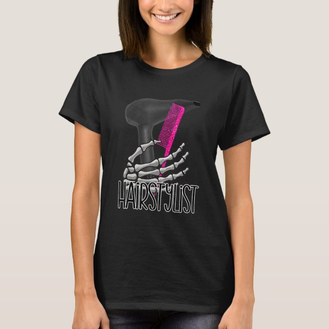 Cute hairstylist cosmetology hairdresser beauticia T-Shirt (Vorderseite)