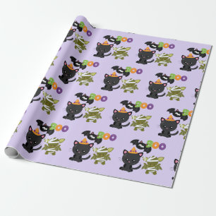 Cute Halloween Cat Geschenkpapier