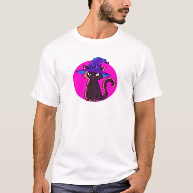 Cute Halloween Cat Oversized T-Shirt (Vorderseite)