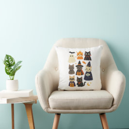 Cute Halloween Cat Pillow Kissen