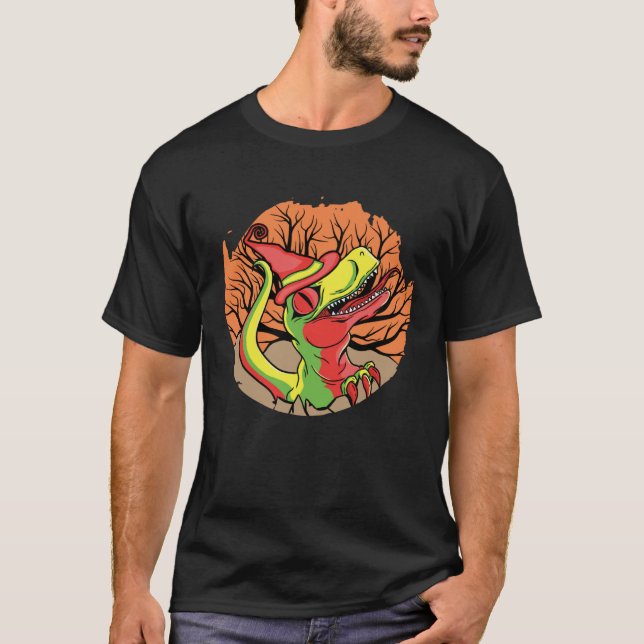 Cute Halloween Dino Rex T-Shirt (Vorderseite)