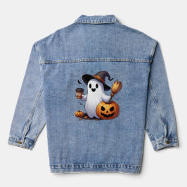 Cute Halloween ghost Jeansjacke