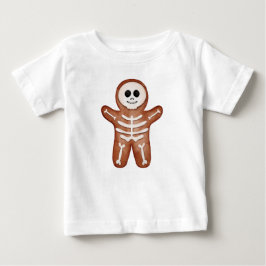 Cute Halloween Gingerbread Skeleton Cookie Baby T-shirt